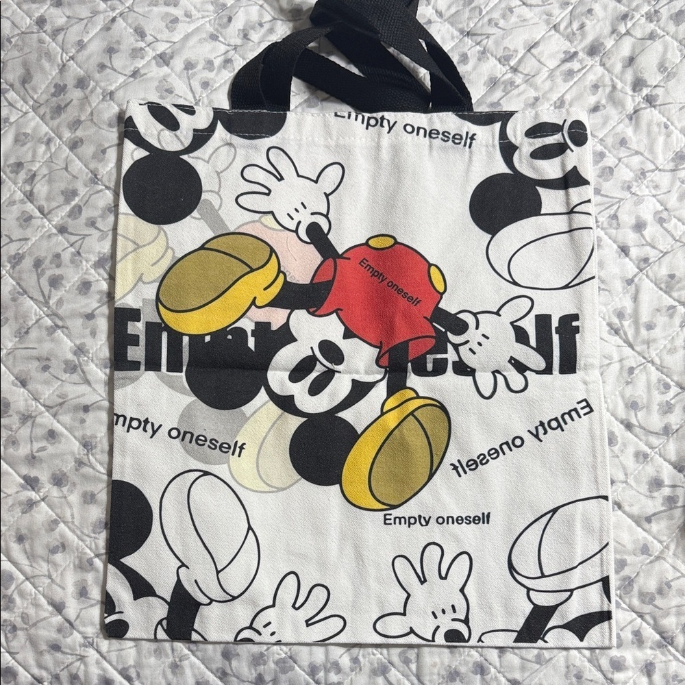 Mickey Tote Bag with Black Handles
